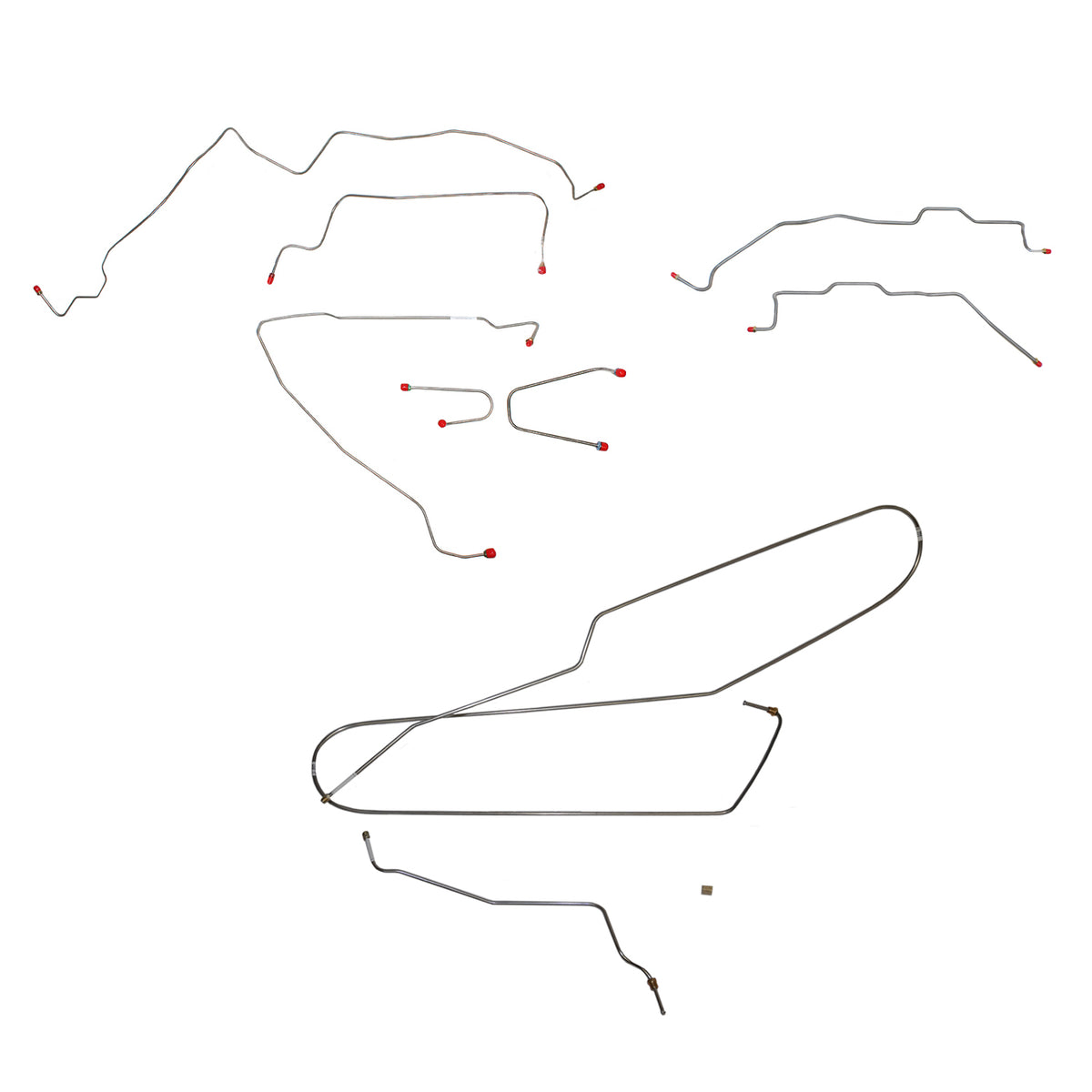 CBK0015OM- 95-00 C2500/C3500, Reg Cab/Long Bed, Complete Brake Line Kit; Steel - SSTubes