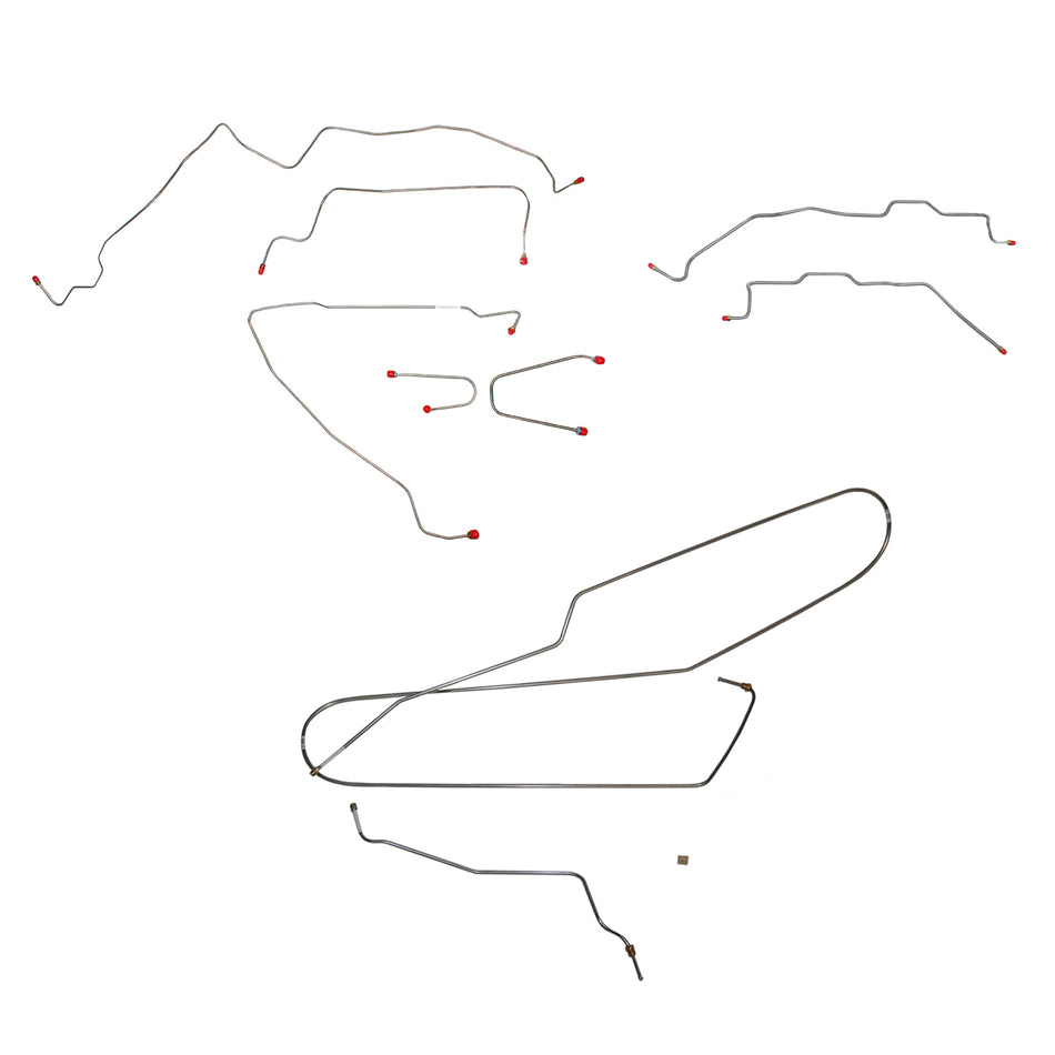 CBK0015OM- 95-00 C2500/C3500, Reg Cab/Long Bed, Complete Brake Line Kit; Steel - SSTubes