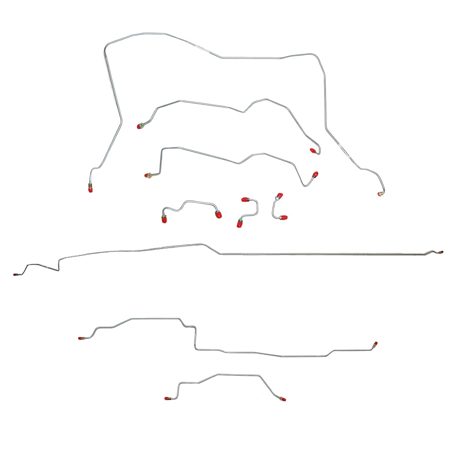 CBK0021OM- 95-97 Dodge Ram 1500, 4wd, RWABS, Reg Cab/Short Bed Brake Line Kit; Steel - SSTubes