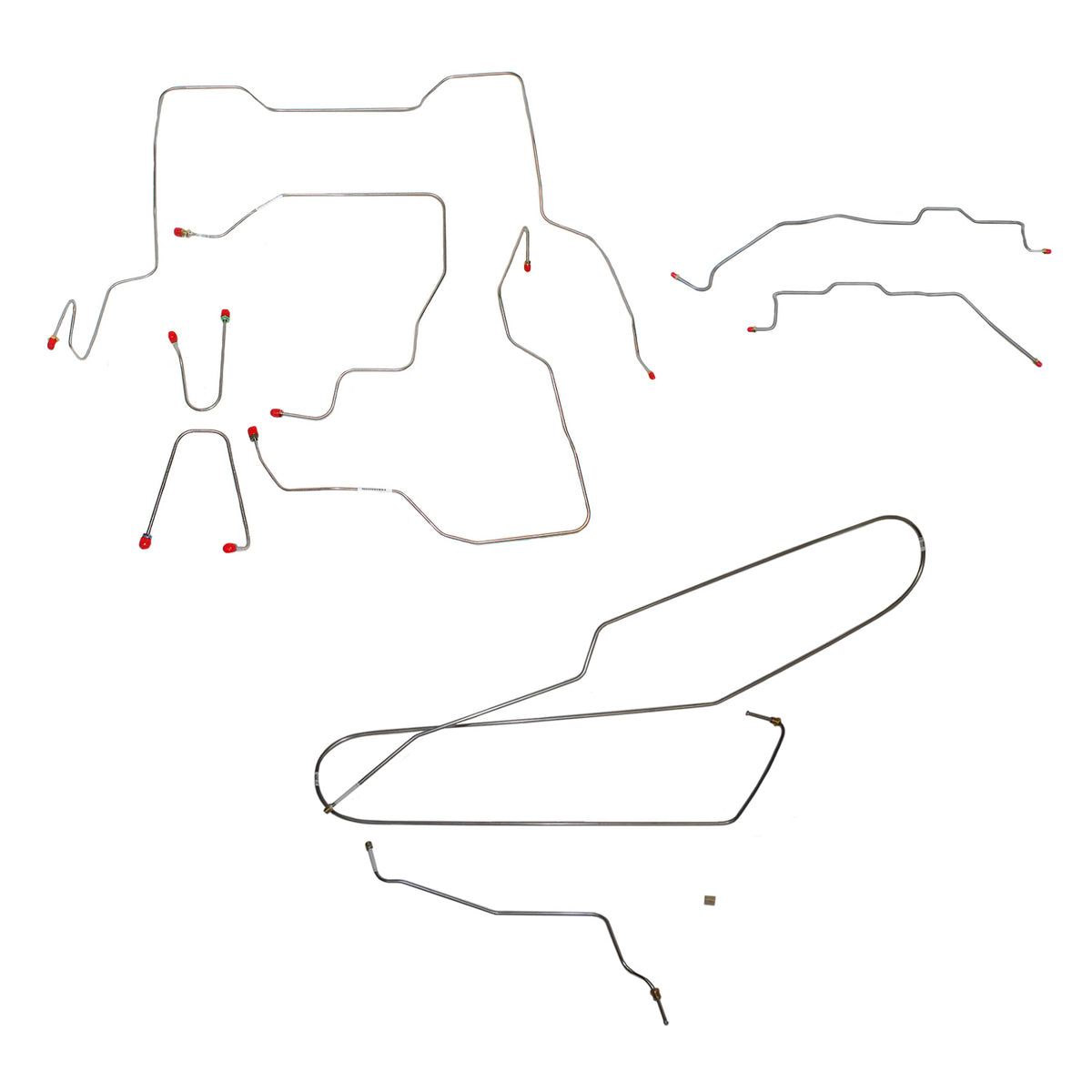 CBK0028OM - 95-00 Chevy/GMC K2500/K3500, Reg Cab/Long Bed; Complete Brake Line Kit; Steel - SSTubes