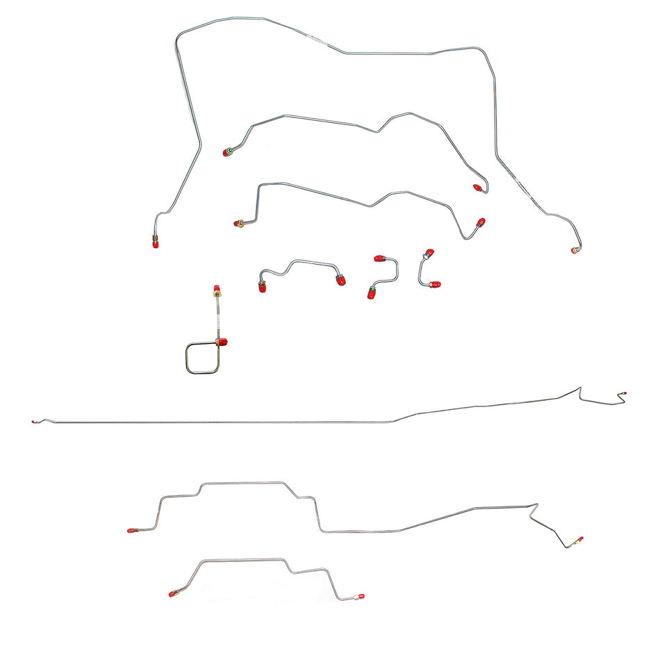 CBK0035OM - 95-97 Dodge Ram 2500, 4wd, RWABS, Reg Cab/Long Bed; Complete Brake Line Kit; Steel - SSTubes