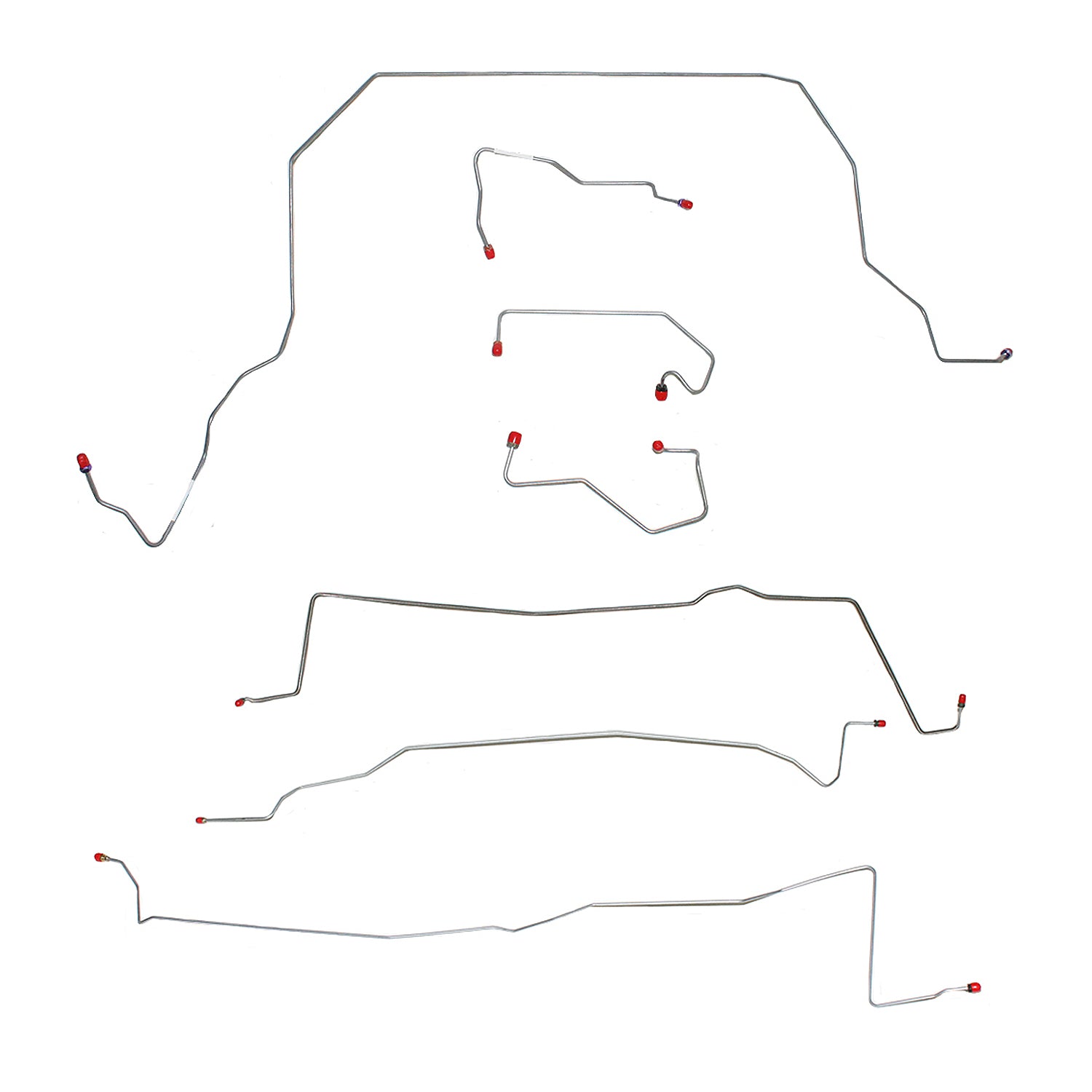 CBK0050SS - 97-01 Ford Expedition/ 98-01 Navigator; 4x4 Complete Brake Line Kit; Stainless - SSTubes