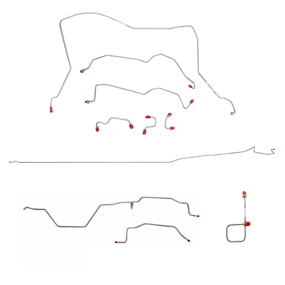 CBK0074SS- 95-97 Dodge Ram 2500 4wd, RWABS, Reg Cab/Long Bed, Manual Trans, Complete Brake Line Kit; Stainless - SSTubes