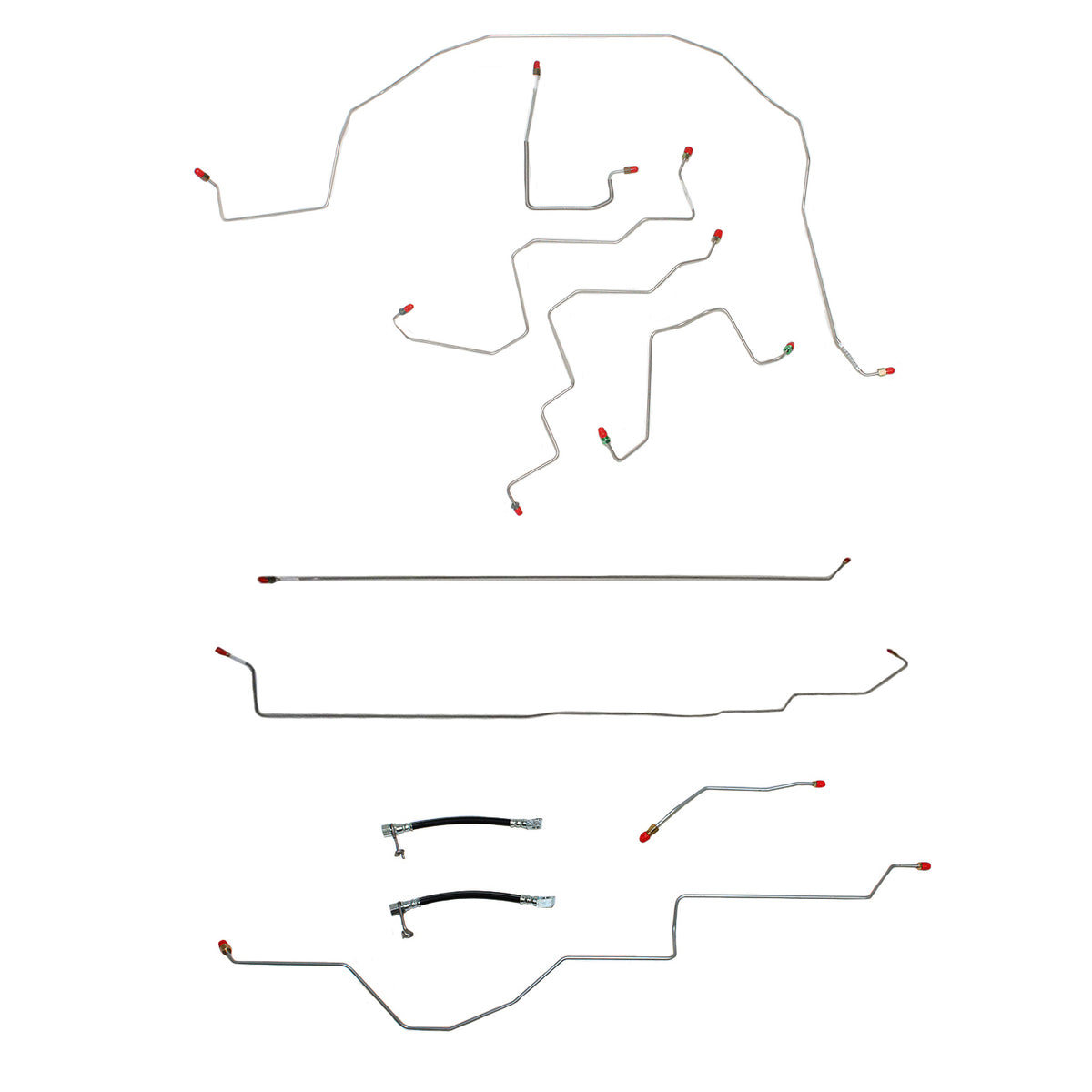 CBK0102SS- 06-08 Dodge Ram 1500, 2wd, RWABS, Reg Cab/Short Bed; Complete Brake Line Kit; Stainless - SSTubes