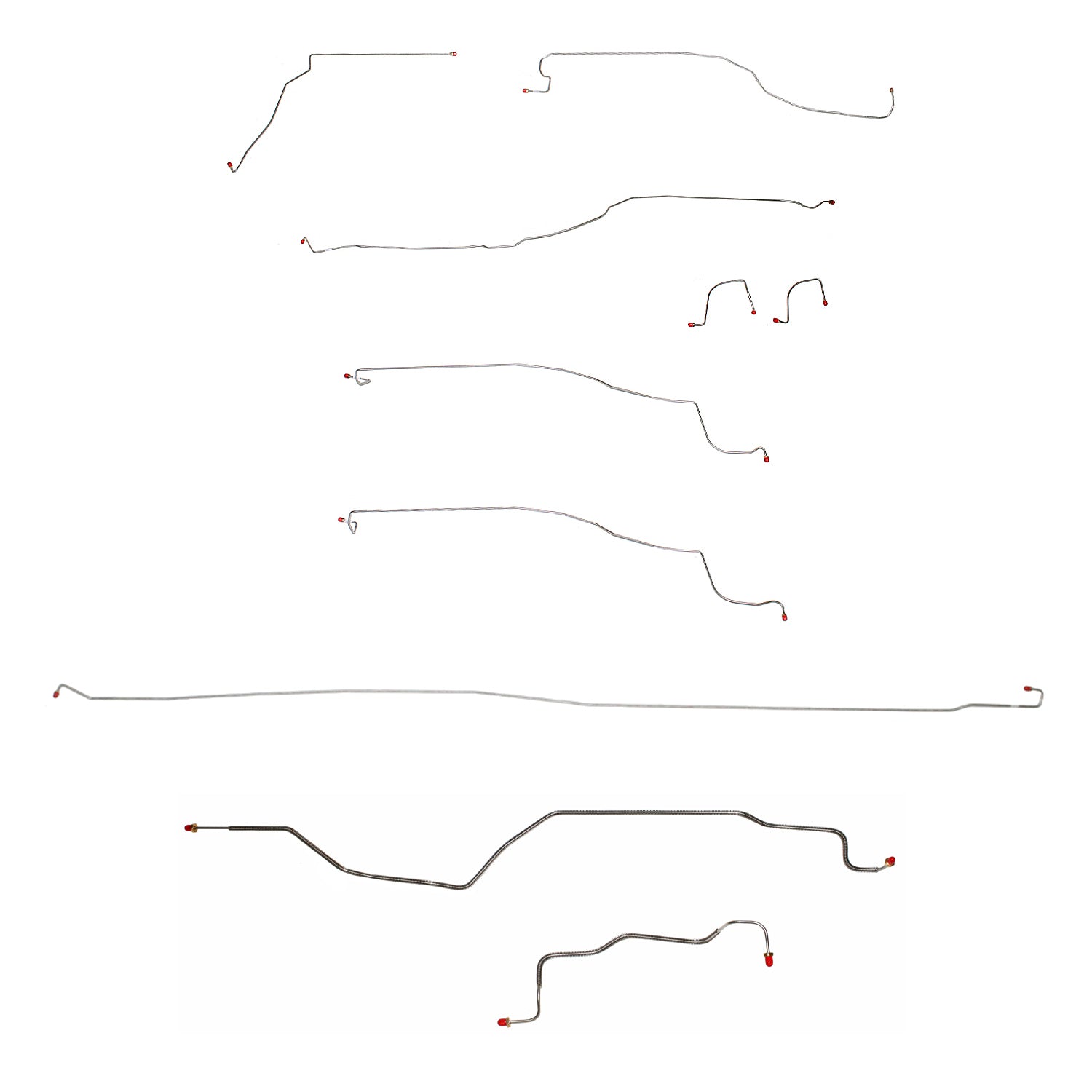 CBK0110SS- 03-04 GM 1500, 2wd, Ext/Crew Cab/Short Bed; Complete Brake Line Kit; Stainless - SSTubes
