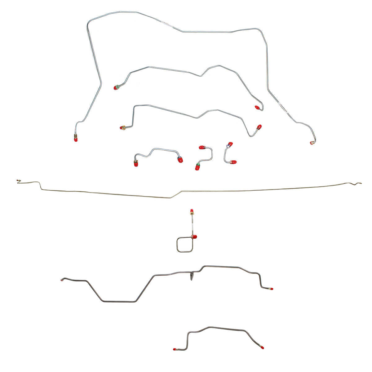 CBK0120OM- 95-97 Ram 2500; Manual, 4wd, RWABS, Quad Cab/Long Bed; Complete Brake Line Kit; Steel - SSTubes