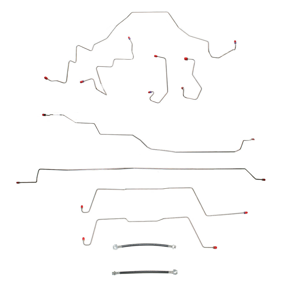 CBK0122SS- 01-03 FORD F-150 SVT Lightning; Complete Brake Line Kit; Stainless - SSTubes