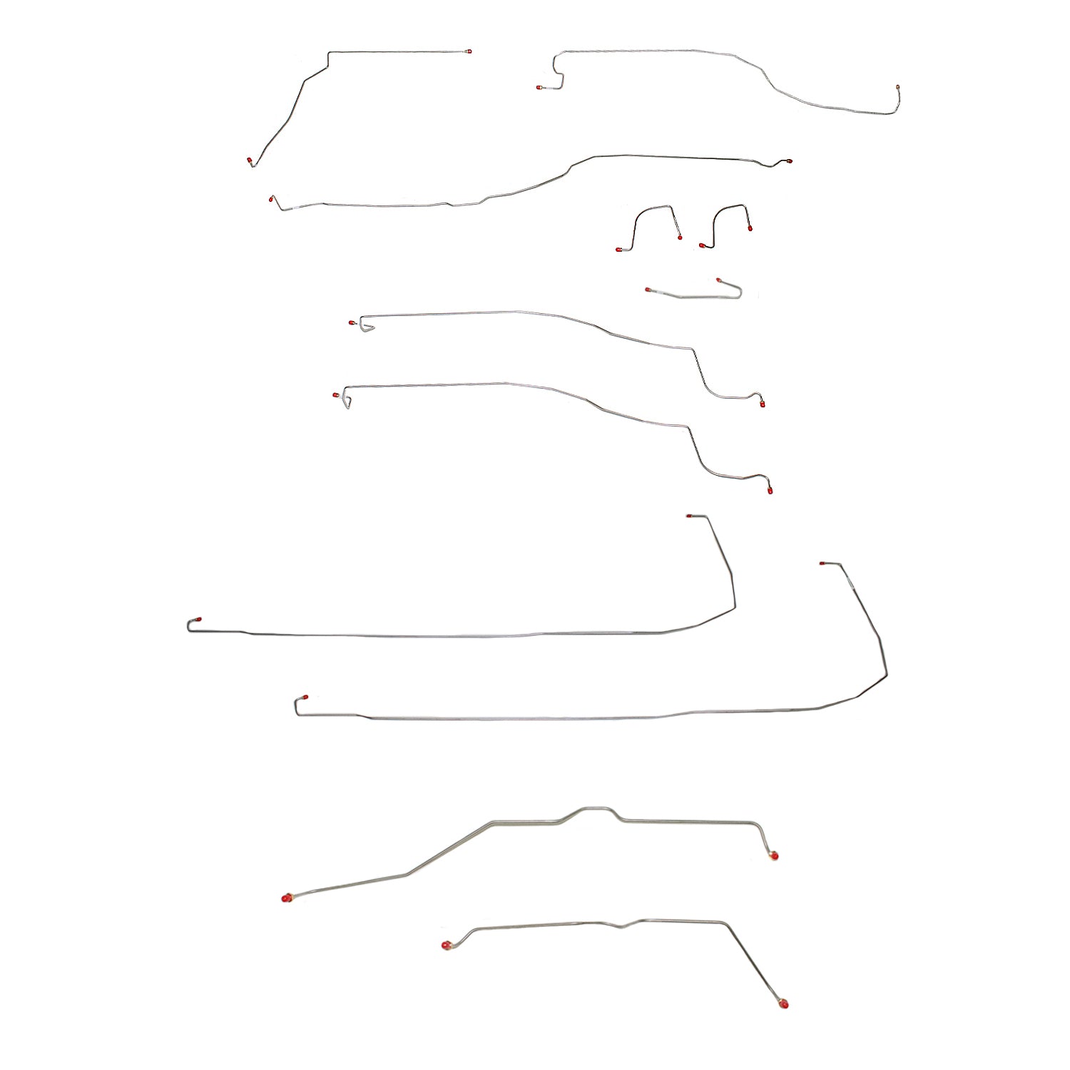CBK0123SS- 03-06 Escalade, 2 WD, Traction Control, Brake Line Set; Stainless - SSTubes