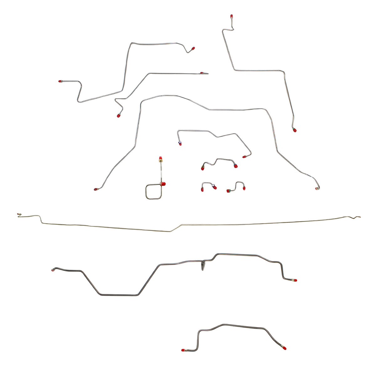 CBK0147SS - 95-97 Ram 3500; Complete Brake Line Kit; Stainless - SSTubes