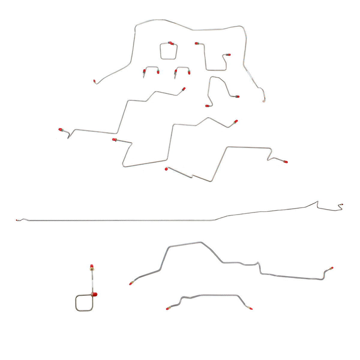CBK0153OM- 98-01 RAM 2500, MAN, 4WD, ALL ABS, REG CAB, LONG BED BRAKE LINE KIT - SSTubes