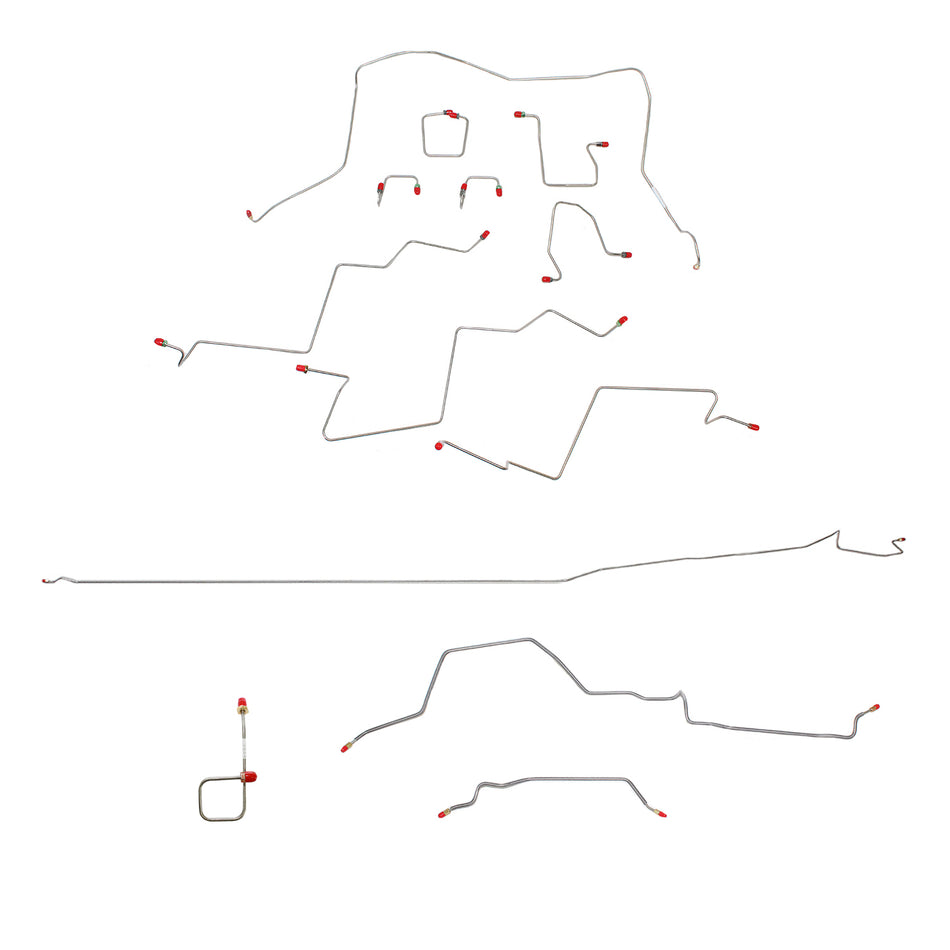 CBK0153OM- 98-01 RAM 2500, MAN, 4WD, ALL ABS, REG CAB, LONG BED BRAKE LINE KIT - SSTubes