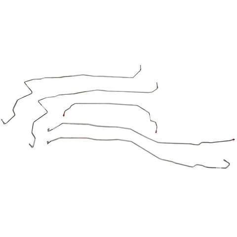 CBK0157SS- 07-08 GM 2500HD / 3500HD 6.6L or 8.1L Crew Cab / Short Bed Complete Brake Line Kit; Stainless - SSTubes