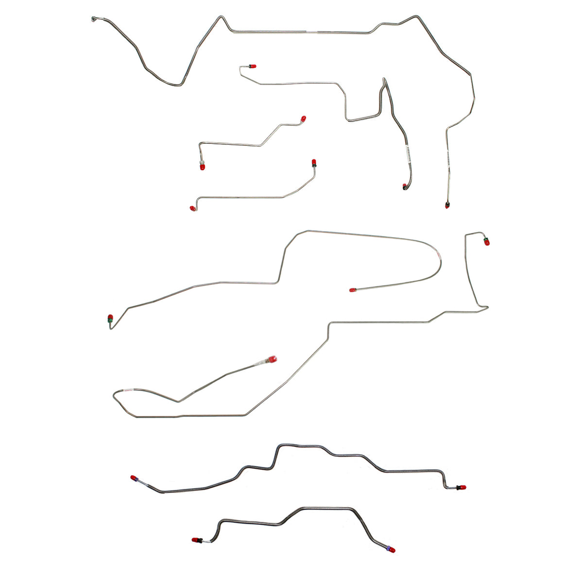 CBK0188OM - 98-02 Camaro/Trans Am, No Traction; Complete Brake Line Kit; Steel - SSTubes