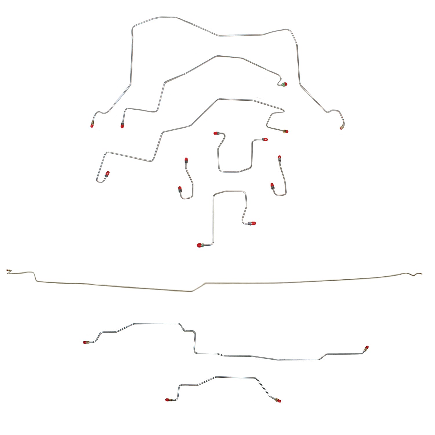 CBK0199SS- 98-01 Dodge Ram 1500, 4wd, RWABS, Quad Cab/ Long Bed; Complete Brake Line Kit; Stainless - SSTubes