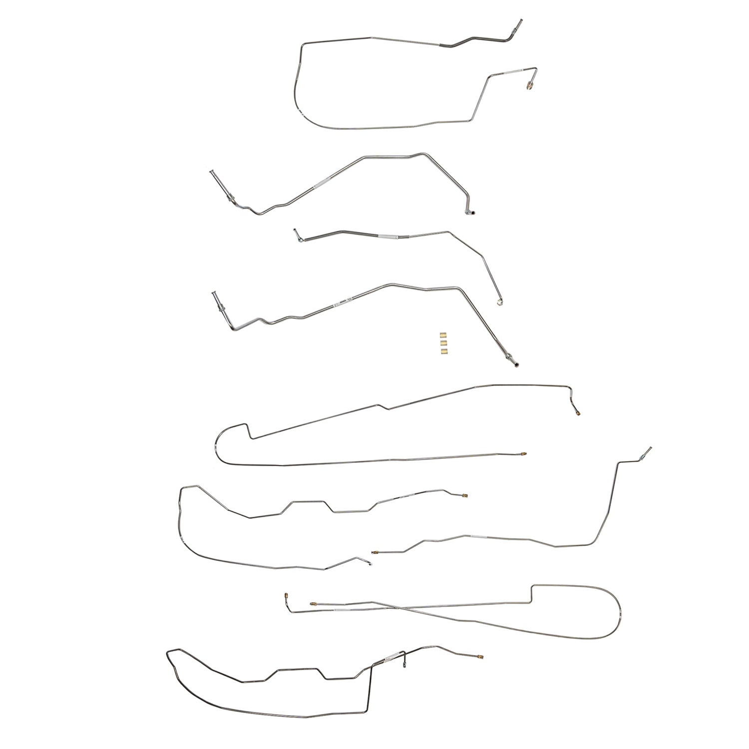 CBK0214OM - 06-11 Buick Lucerne Complete Brake Line Kit; Steel - SSTubes