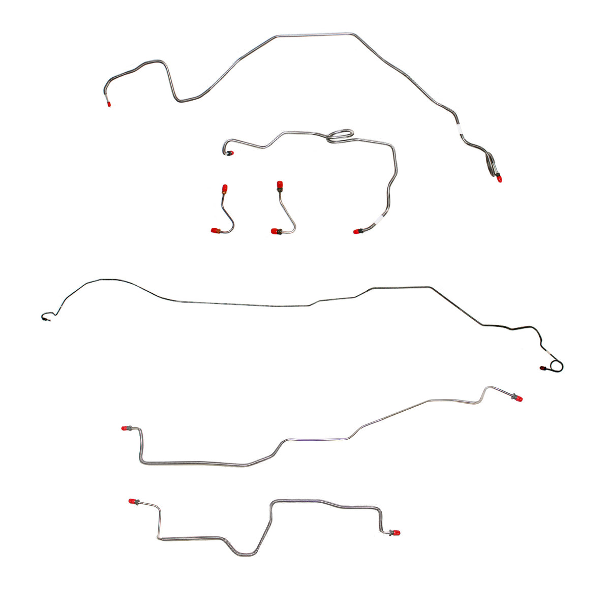 CBK0247OM - 84-85 Camaro; 5.0L/8 cyl, non-Borg Warner HD Axle; Complete Brake Line Kit; Steel - SSTubes