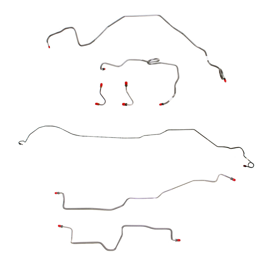 CBK0247OM - 84-85 Camaro; 5.0L/8 cyl, non-Borg Warner HD Axle; Complete Brake Line Kit; Steel - SSTubes