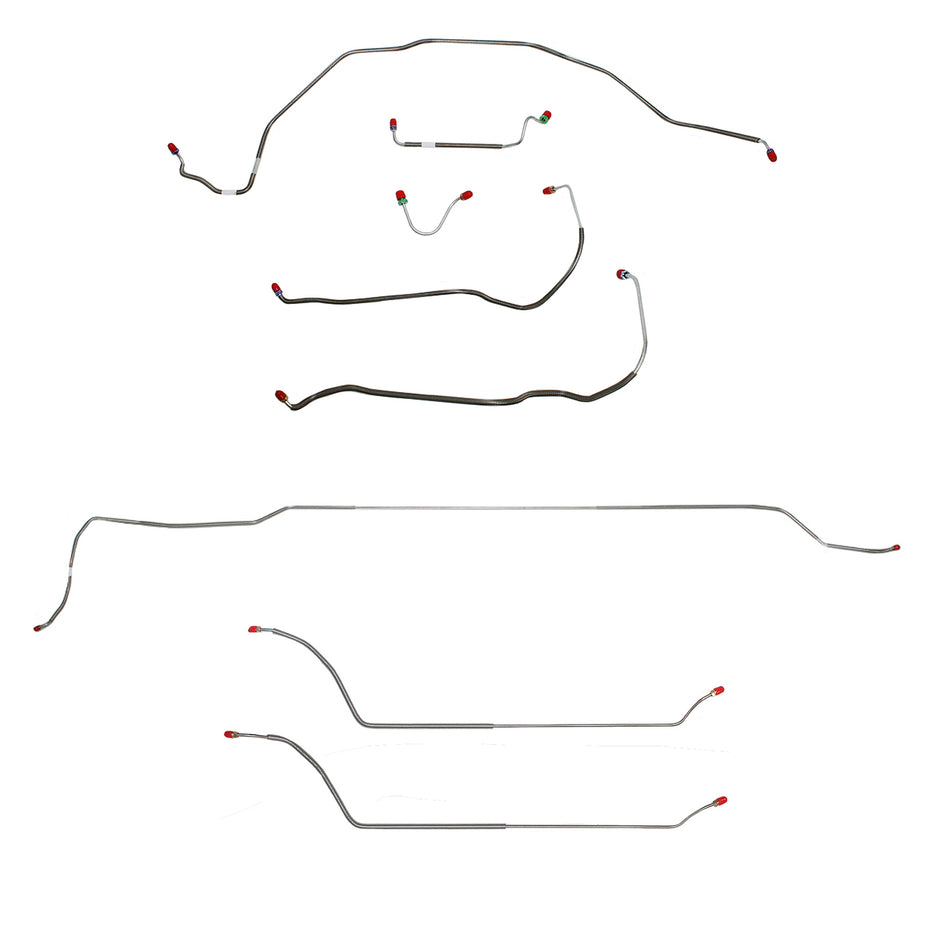 CBK0300SS- 69 Chevy Malibu/ Chevelle Hardtop with Power Disc Brakes, Complete Brake Line Kit; Stainless - SSTubes