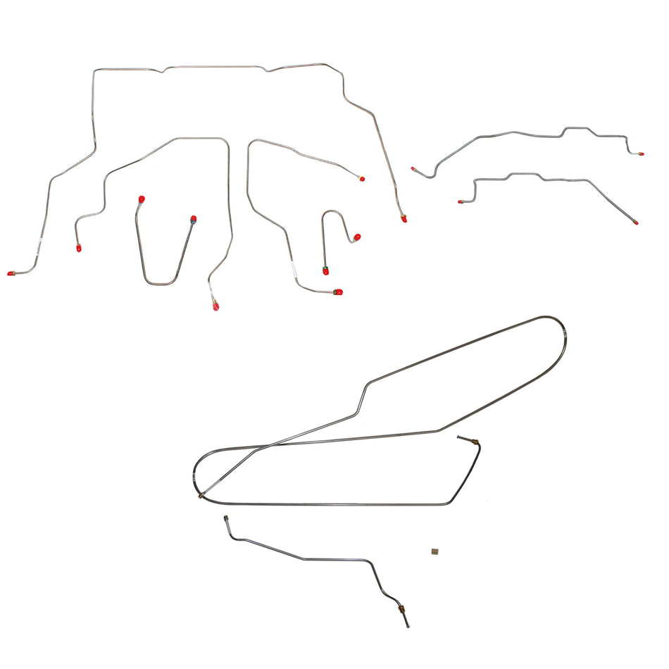 CBK0343SS- 1995-98 GM 1500 Truck, 4WD, Regular Cab w/ Long Bed, non-Dually Axle; Stainless - SSTubes