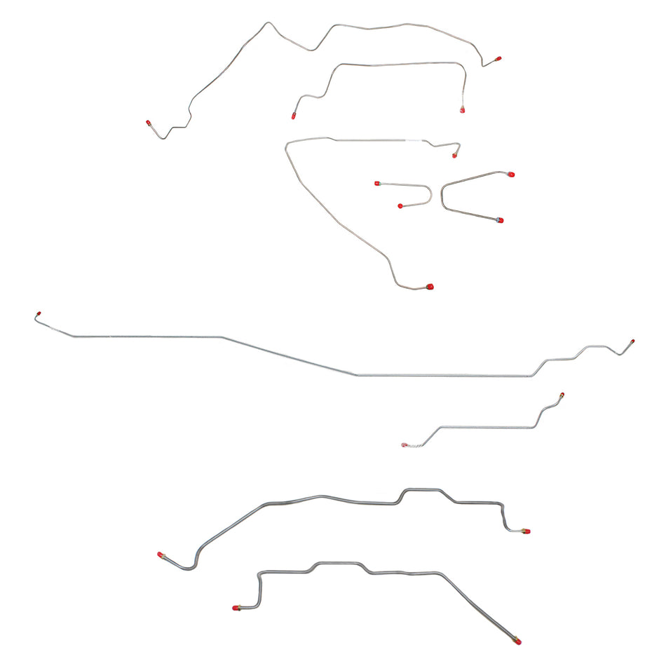 CBK0348SS- 1995-00 GM 2500/3500 Truck, 2WD, Regular Cab w/ Short Bed, non-Dually Axle; Stainless - SSTubes