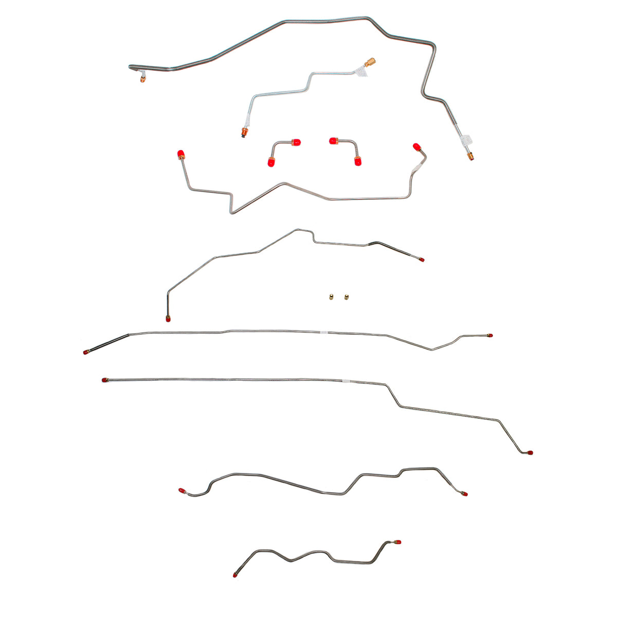 CBK0352SS- 2001-04 GM Sonoma, 2WD, AWABS, Disc [front] | Drum [rear], Extended Cab w/ Short Bed; Stainless - SSTubes