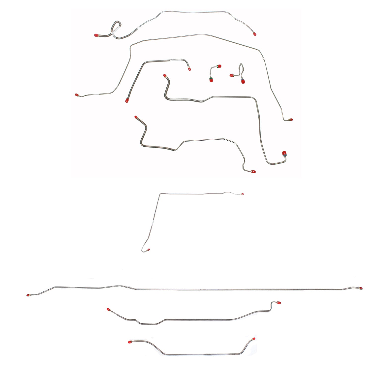 CBK0357SS- 1971-72 Chevy C10 / GM C1500, 2WD, Standard Brakes, Short Bed w/ Coil Springs, 5-lug Axle w/ Coil Springs; Stainless - SSTubes