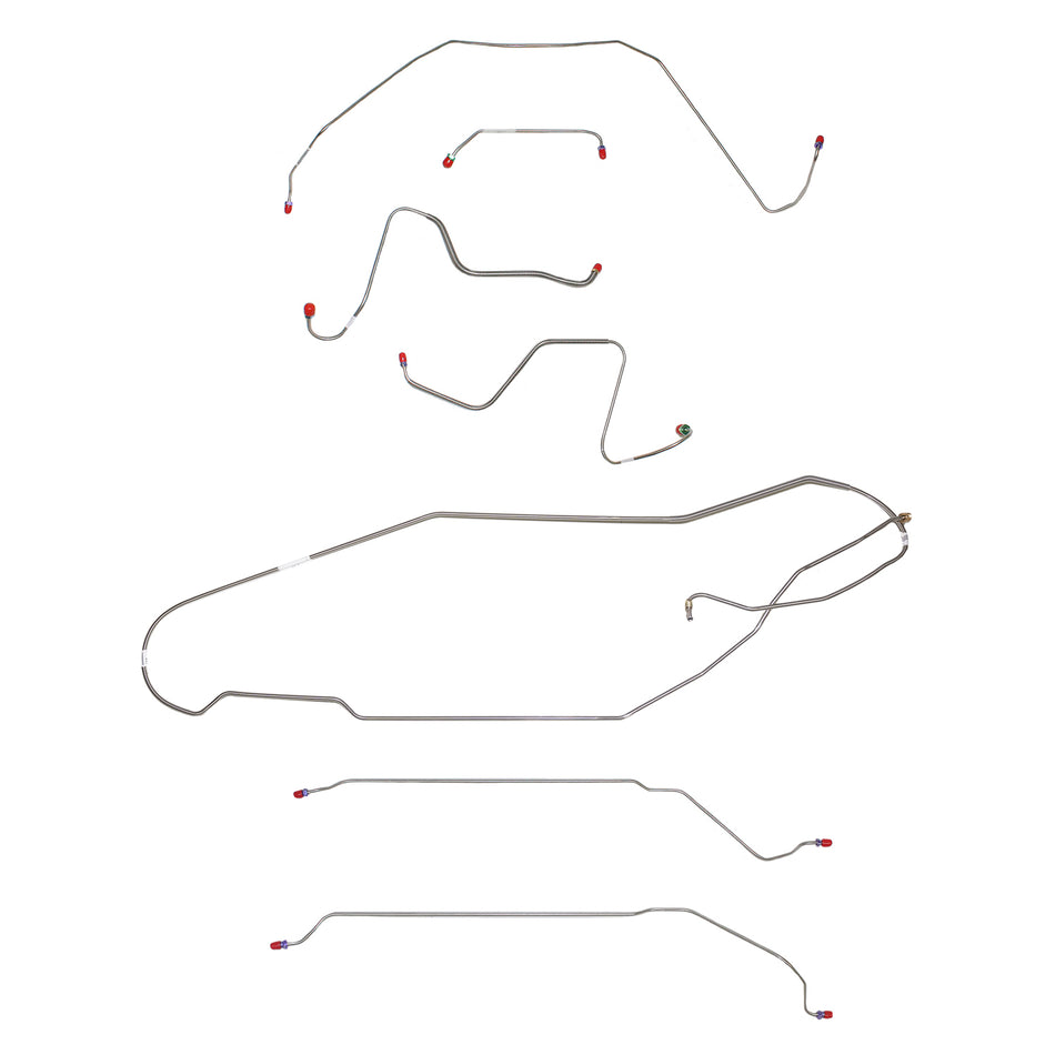 CBK0425SS - 1967 Buick Skylark / GS, w/ Manual Drum, Hardtop; Complete Brake Line Kit; Stainless - SSTubes