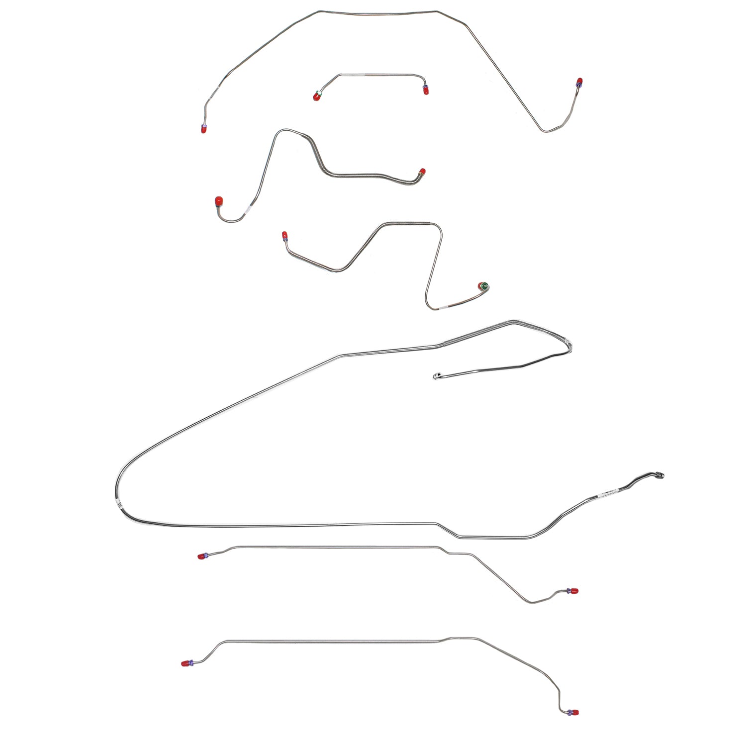 CBK0426SS - 1967 Buick Skylark / GS, w/ Manual Drum, Convertible; Complete Brake Line Kit; Stainless - SSTubes