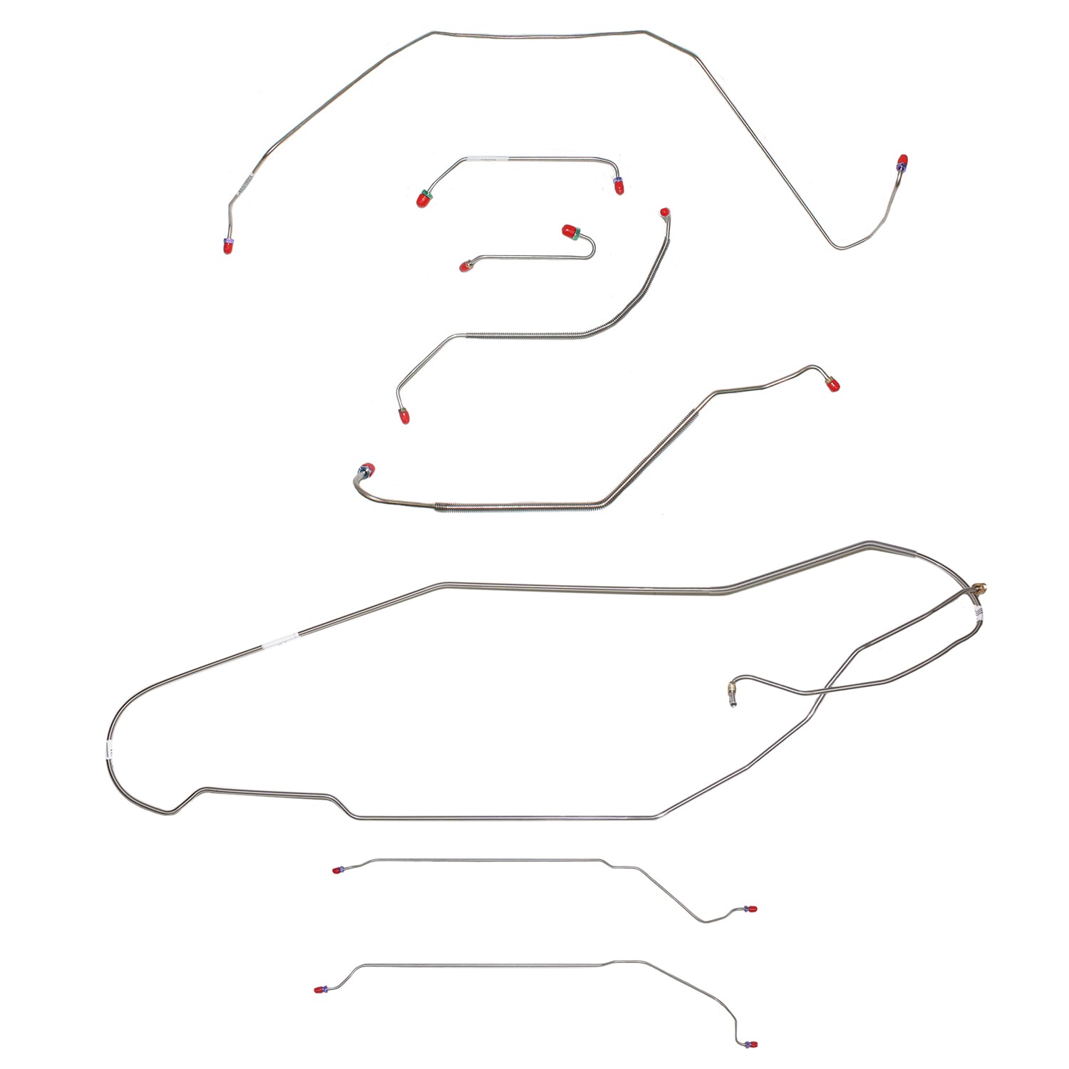 CBK0429SS - 1967 Buick Skylark / GS, w/ Power Disc, 3/8'' Port, Hardtop; Complete Brake Line Kit; Stainless - SSTubes