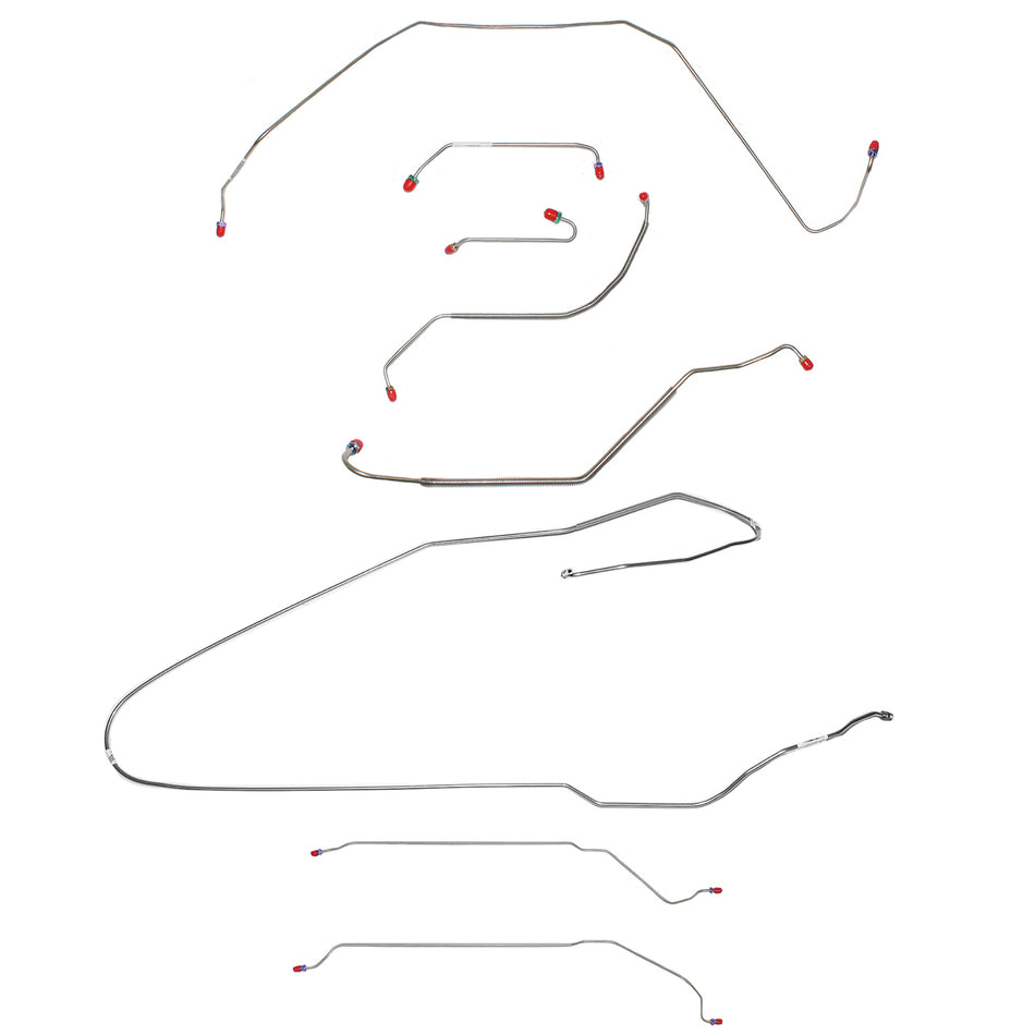 CBK0430SS - 1967 Buick Skylark / GS, w/ Power Disc, 3/8'' Port, Convertible; Complete Brake Line Kit; Stainless - SSTubes