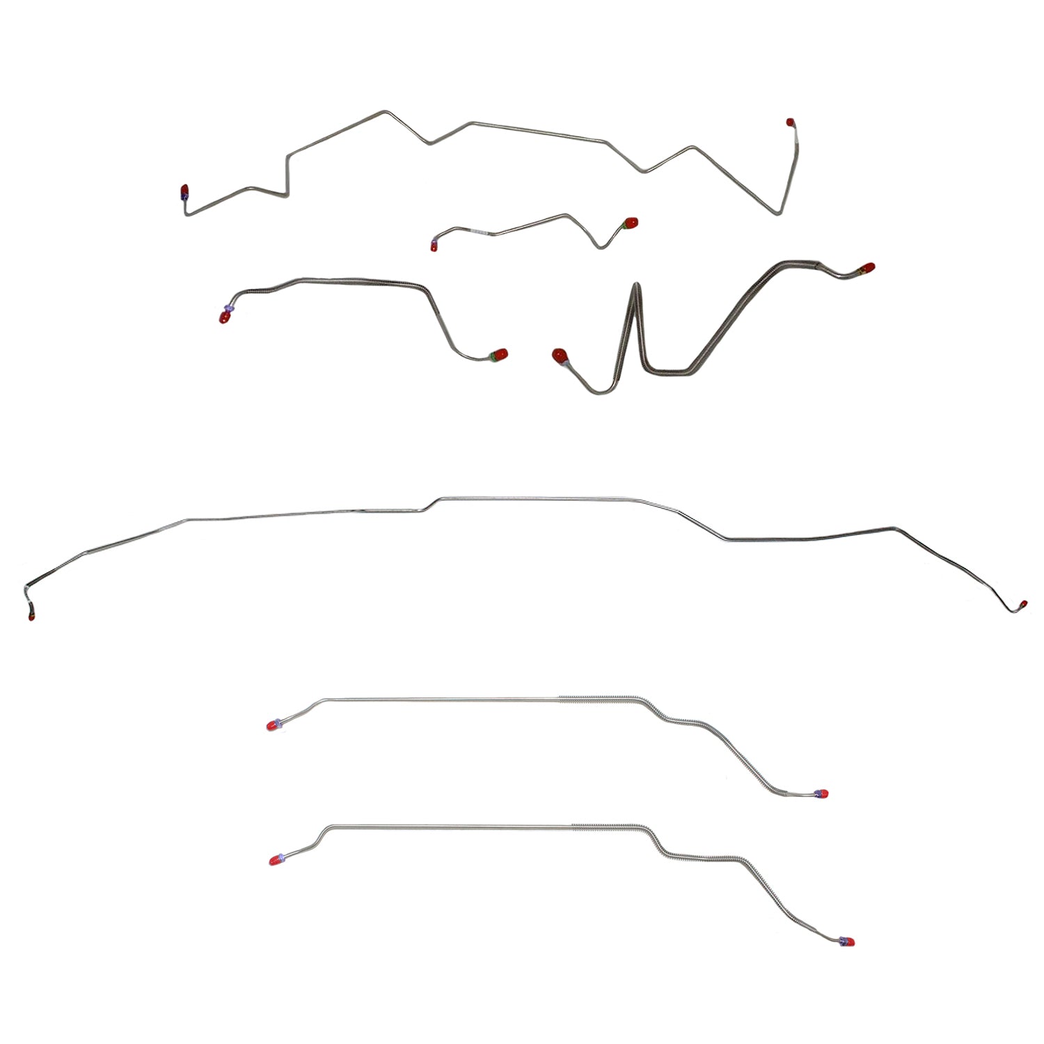 CBK0457SS - 1968 Pontiac LeMans / GTO, w/ Manual Drum, Hardtop; Complete Brake Line Kit; Stainless - SSTubes