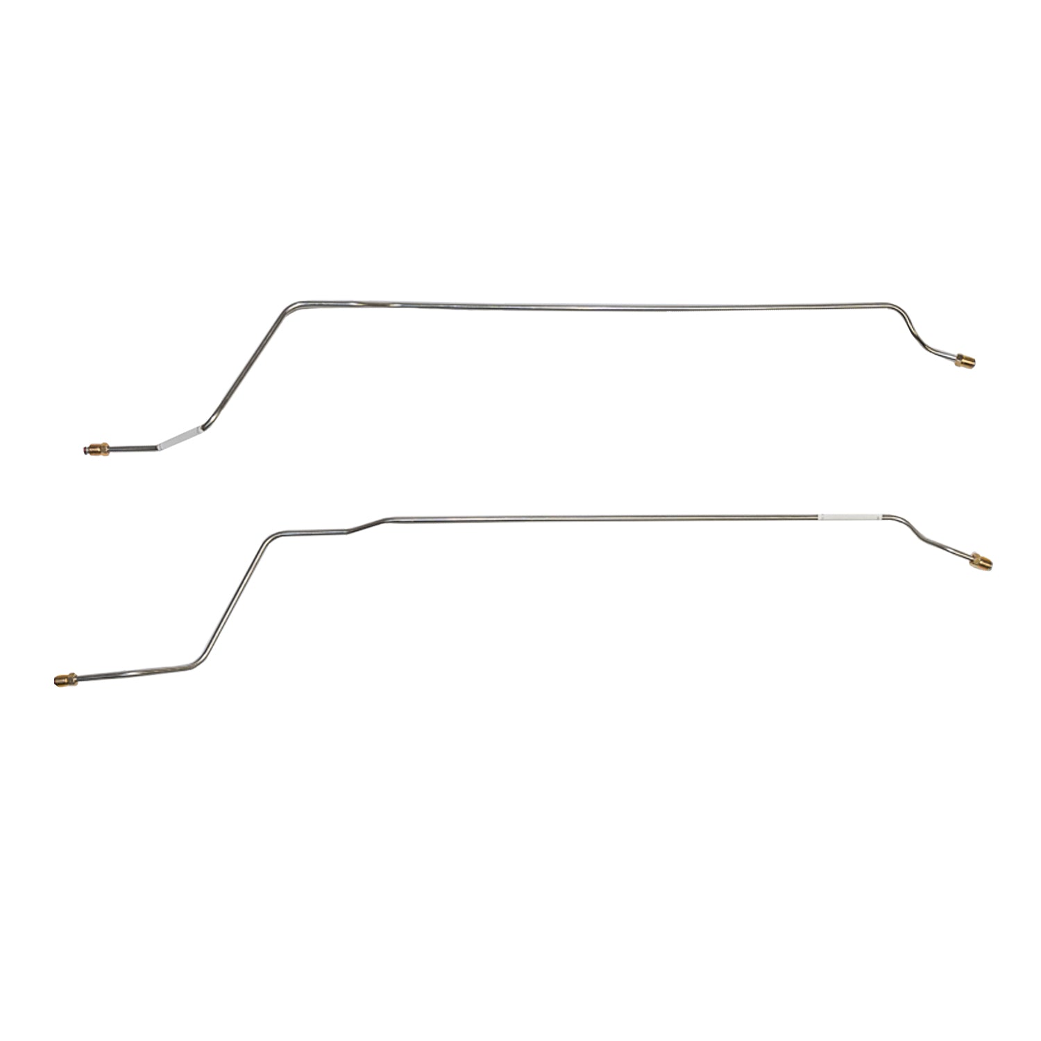CRA6403SS- 64-67 Chevy Chevelle, Malibu, El Camino, 2pc Rear Axle Brake Lines; Stainless - SSTubes