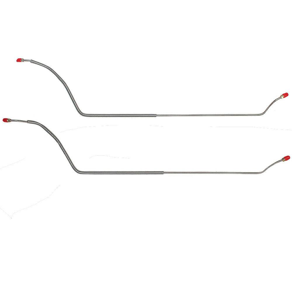 CRA6803SS- 68-72 Chevy Chevelle, Malibu, Monte Carlo, El Camino, 2pc Rear Axle Brake Lines; Stainless - SSTubes