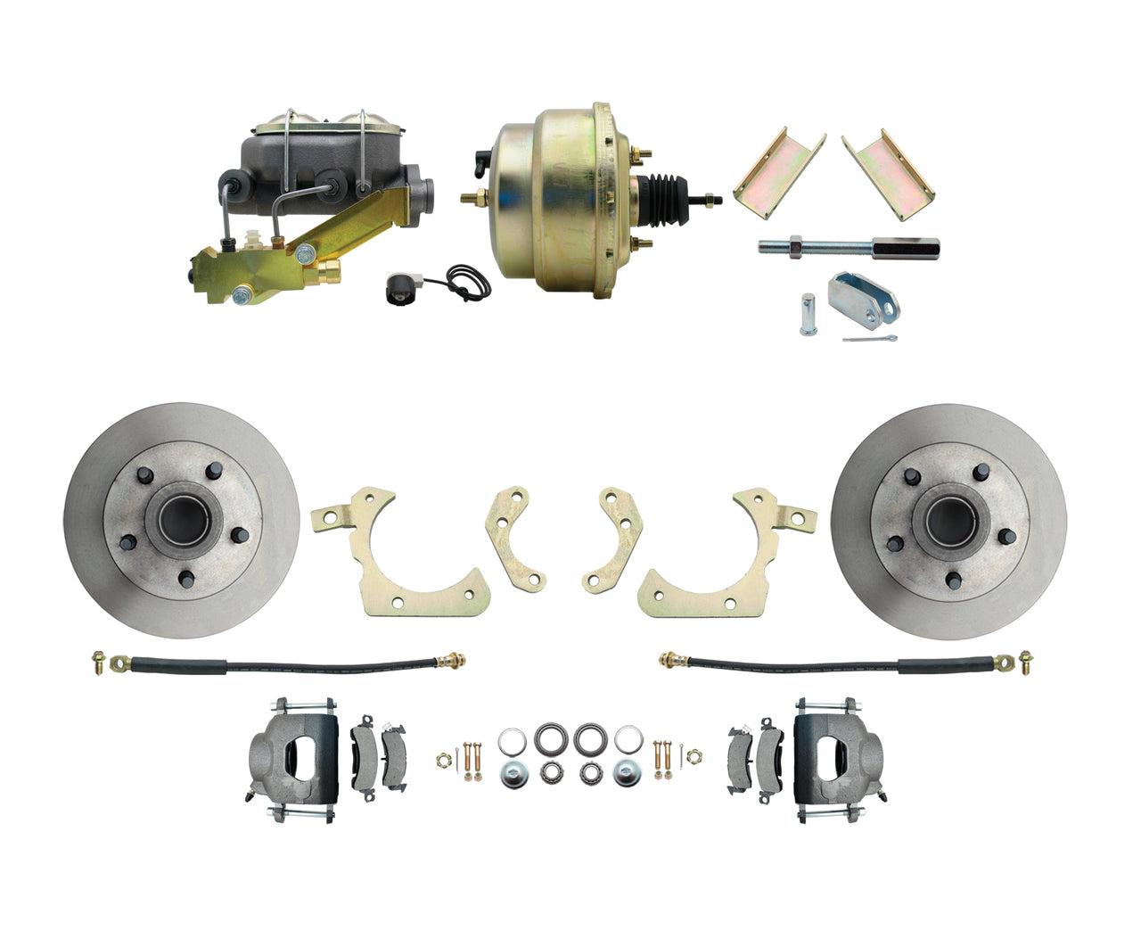 BDC0001- 55-57 Chevy Front Disc Brake Conversion Kit with 8 Booster - SSTubes