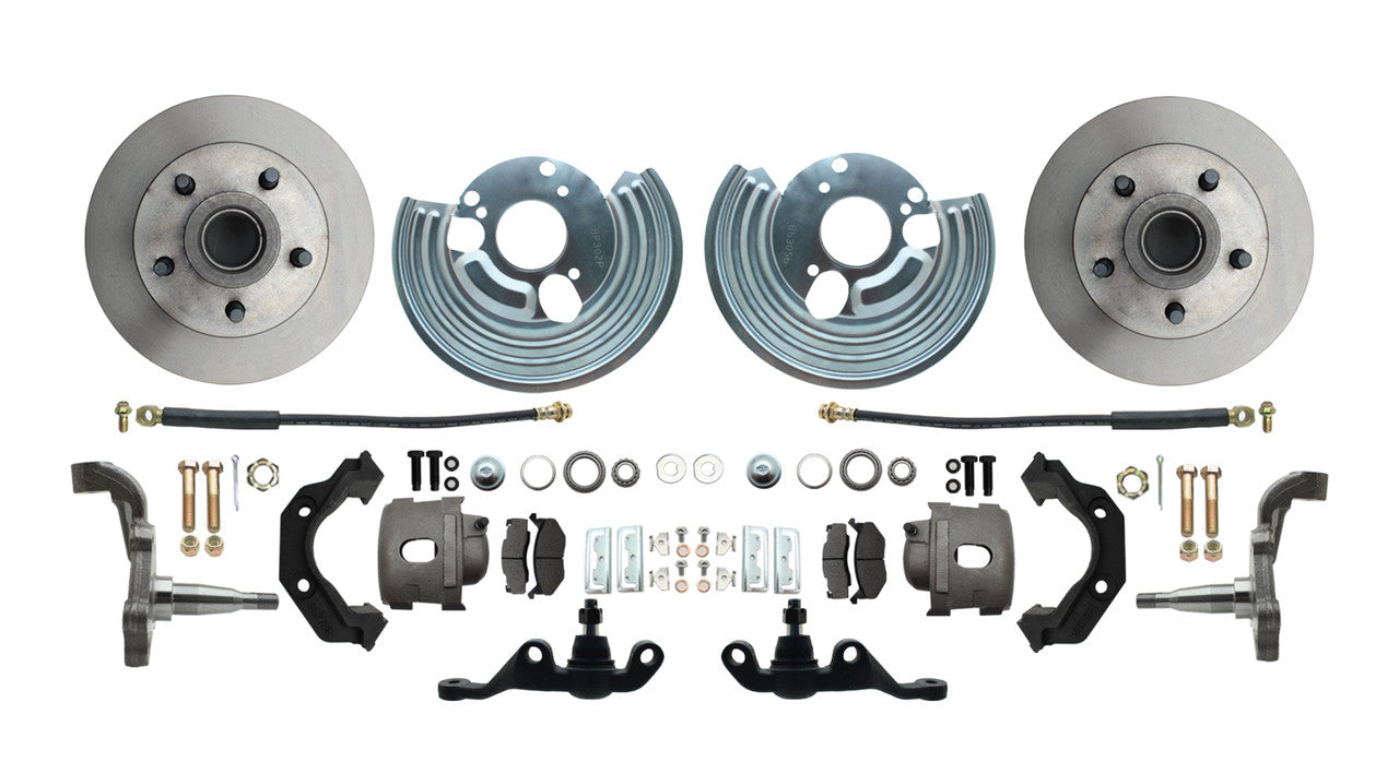 DBK6272A-40 - 1962-1972 Mopar A Body 5x4 Bolt Pattern Lower Disc Brake Conversion Kit - SSTubes