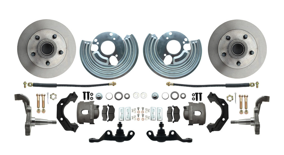 DBK6272A-40 - 1962-1972 Mopar A Body 5x4 Bolt Pattern Lower Disc Brake Conversion Kit - SSTubes
