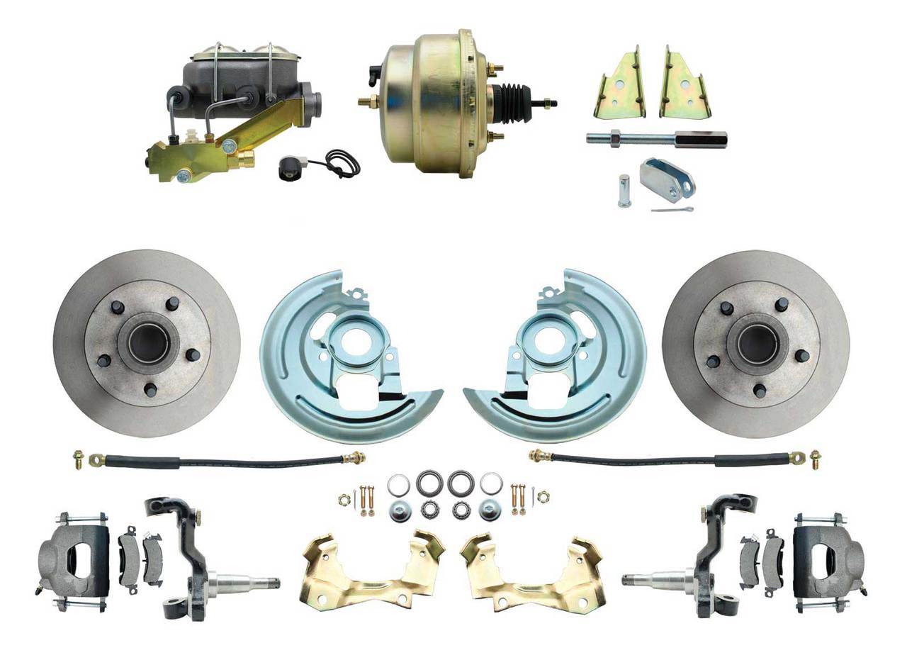 ADC0003- 64-72 GM A-Body Front Disc Brake Conversion Kit w/ Delco Valve and 8 Booster - SSTubes