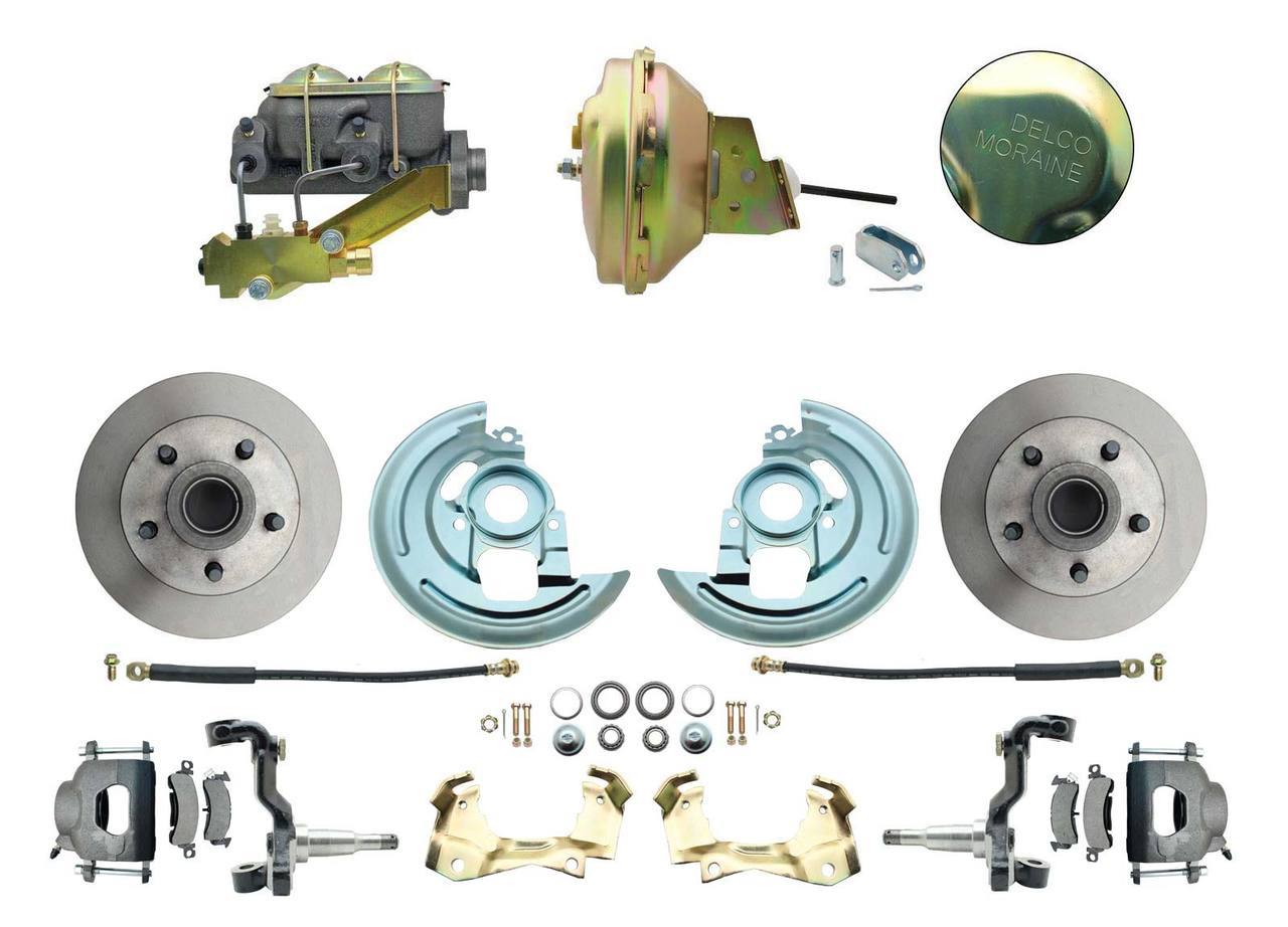 ADC0002- 64-72 GM A-Body Front Disc Brake Conversion Kit w/ Delco Valve and 9 Booster - SSTubes