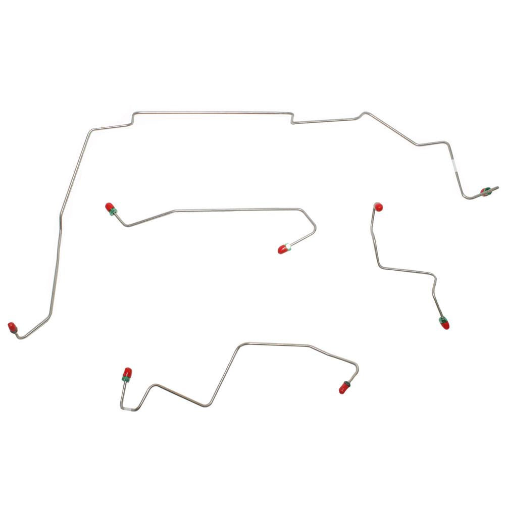 DKT0501OM- 05-06 Ford Escape 2wd AWABS Disc/Drum Front Brake Line Set; Steel - SSTubes