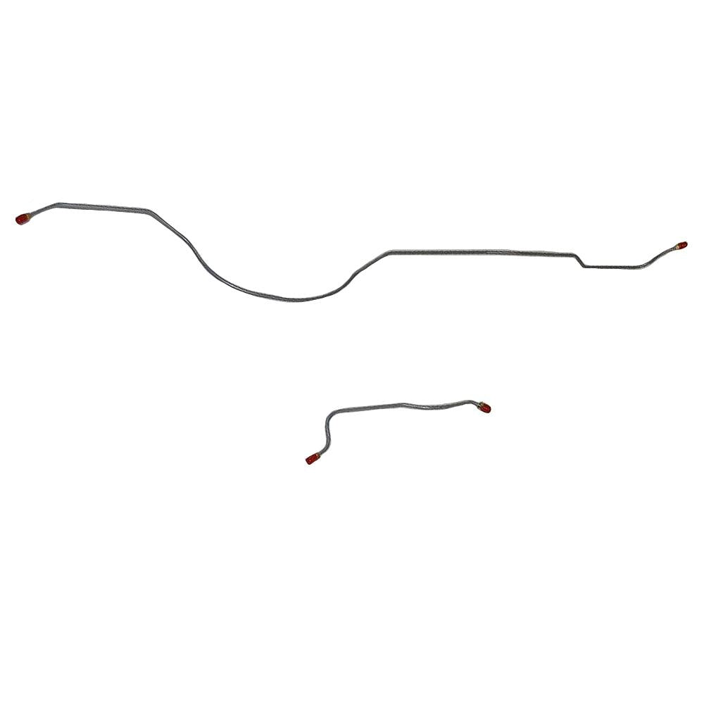 DRA6301SS- 63-65 Ford Fairlane w/ 8 Axle; 2pc Rear Axle Brake Line Set; Stainless - SSTubes