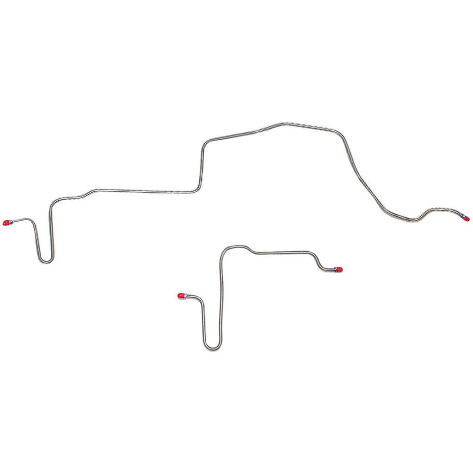 FRA7901OM- 79-81 Pontiac Firebird & Trans Am w/ Rear Disc; Rear Axle Brake Lines, 2pc; Steel - SSTubes