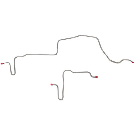 FRA7901SS- 79-81 Pontiac Firebird & Trans Am w/ Rear Disc; Rear Axle Brake Lines, 2pc; Stainless - SSTubes