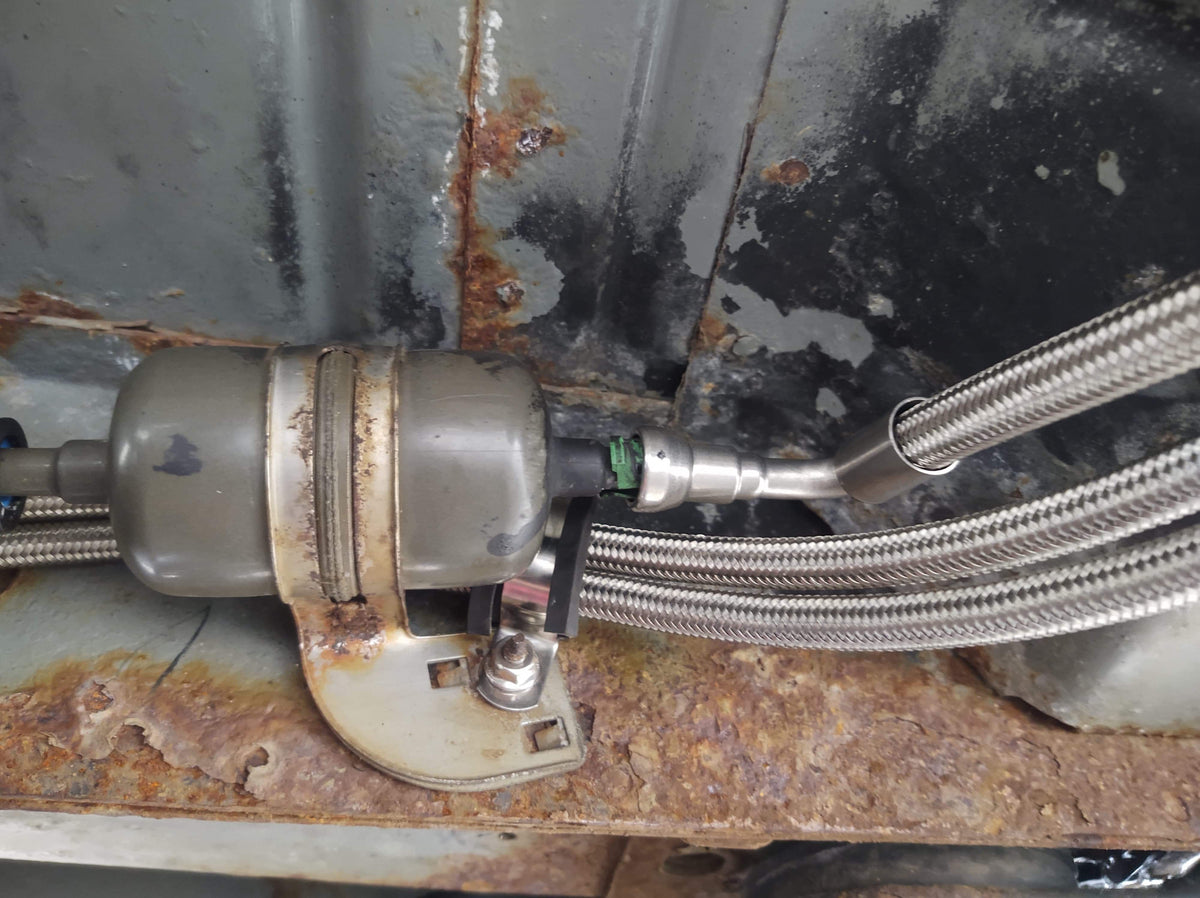 QFF0025SS - 02-05 Buick Rendezvous / Pontiac Aztek with V6, Quick Fix Fuel Hose Kit; Braided Stainless - SSTubes