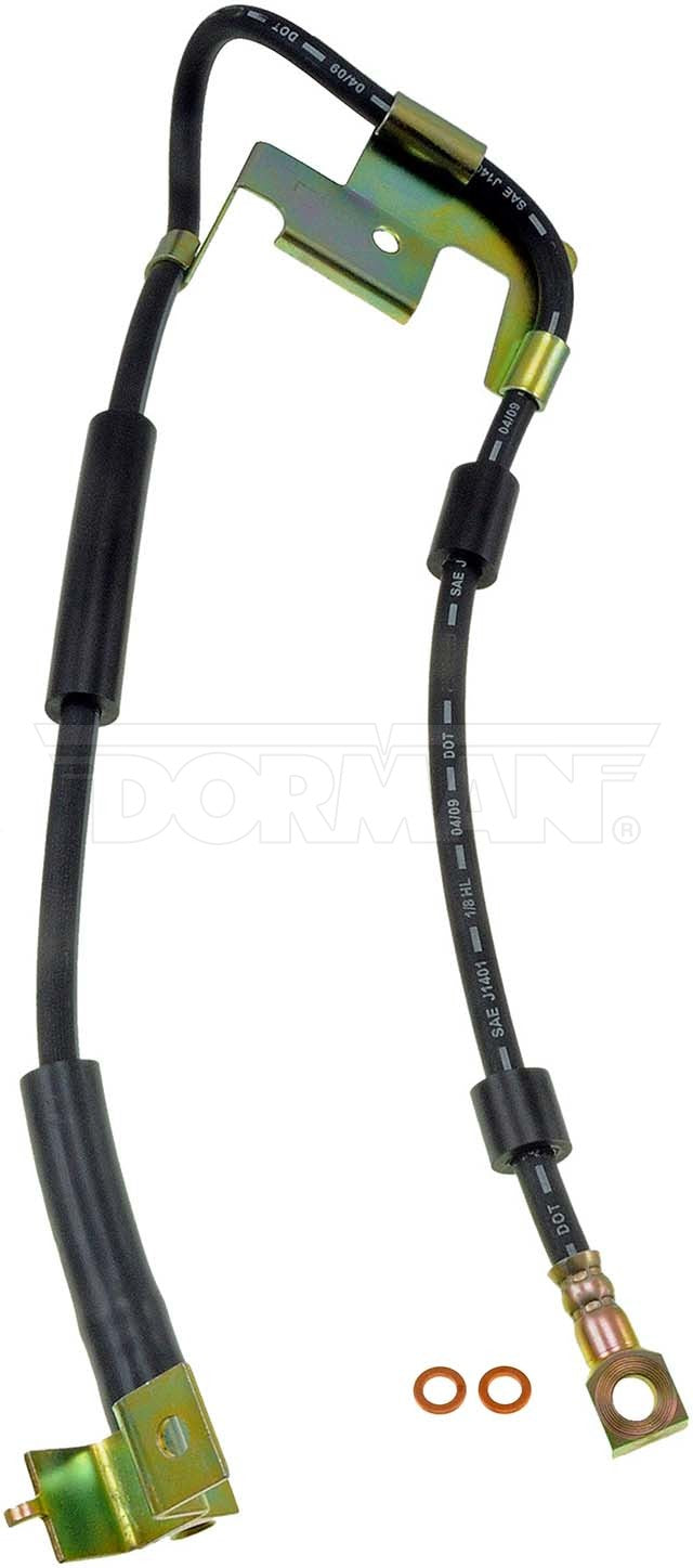FLH380343- 94-96 Ram 4wd RWABS Left Front Brake hose; Rubber - SSTubes