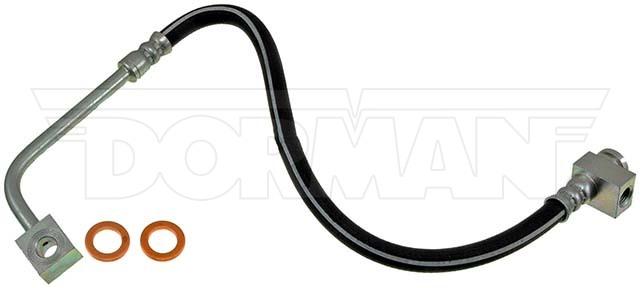 FLH380353- 95-97 Ford F-250 / F-350 4wd Left Front Brake Hose; Rubber - SSTubes