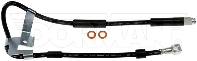 FLH380541- 97-01 Dodge Ram 4wd RWABS Left Front Brake Hose; Rubber - SSTubes