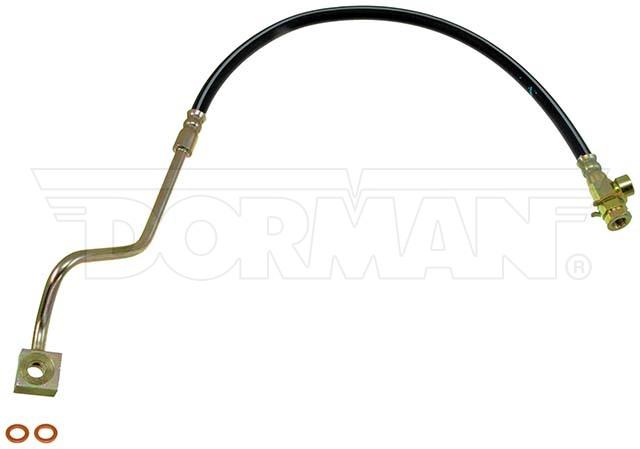 FLH381184- 99-01 Ford F-250 / F-350 Super Duty 4WD RWABS Left Front Brake Hose; Rubber - SSTubes