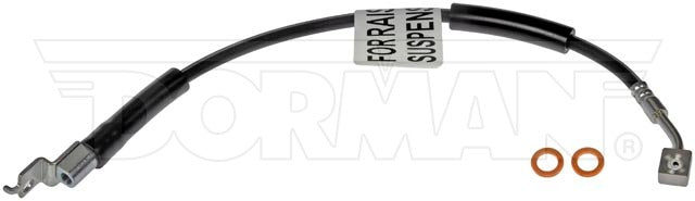 FLH622065- Cherokee, Wrangler & Grand Cherokee with 4" Lift Right Front Brake Hose; Rubber - SSTubes