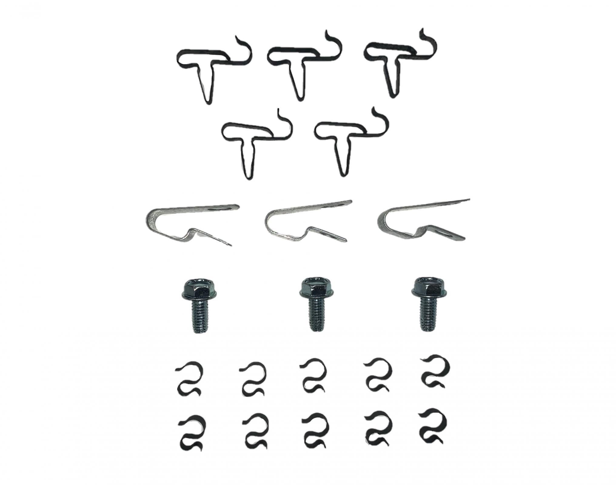 Body Clips for 71-75 B and E Body 3/8 5/16 1/4 Inch Mild Steel Fine Lines