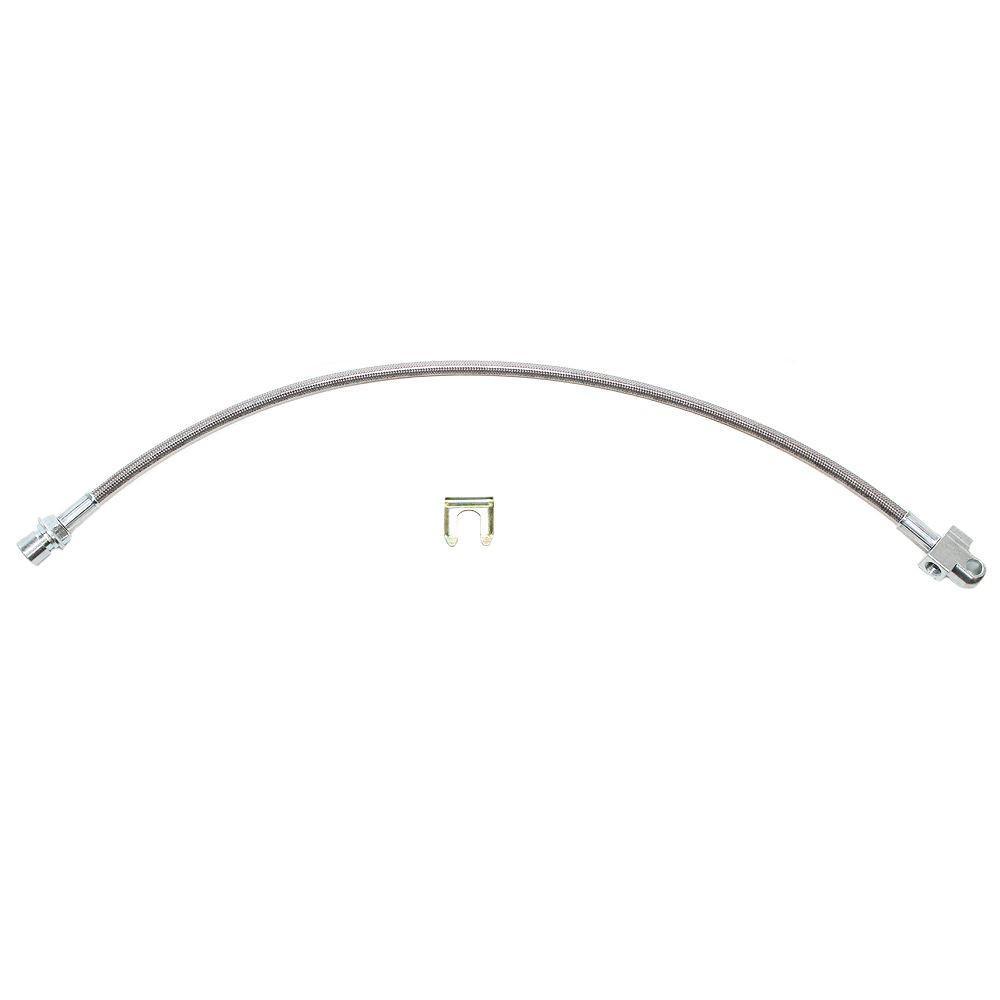HSP0003SS- 99-07 GM 1500, 2500, 3500 Rear Axle Drop Brake Hose; Braided Stainless - SSTubes
